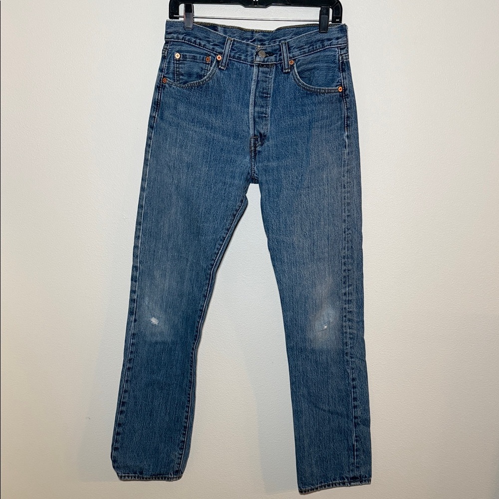 Levi's Men's Slim Straight Jeans - Medium Blue Denim